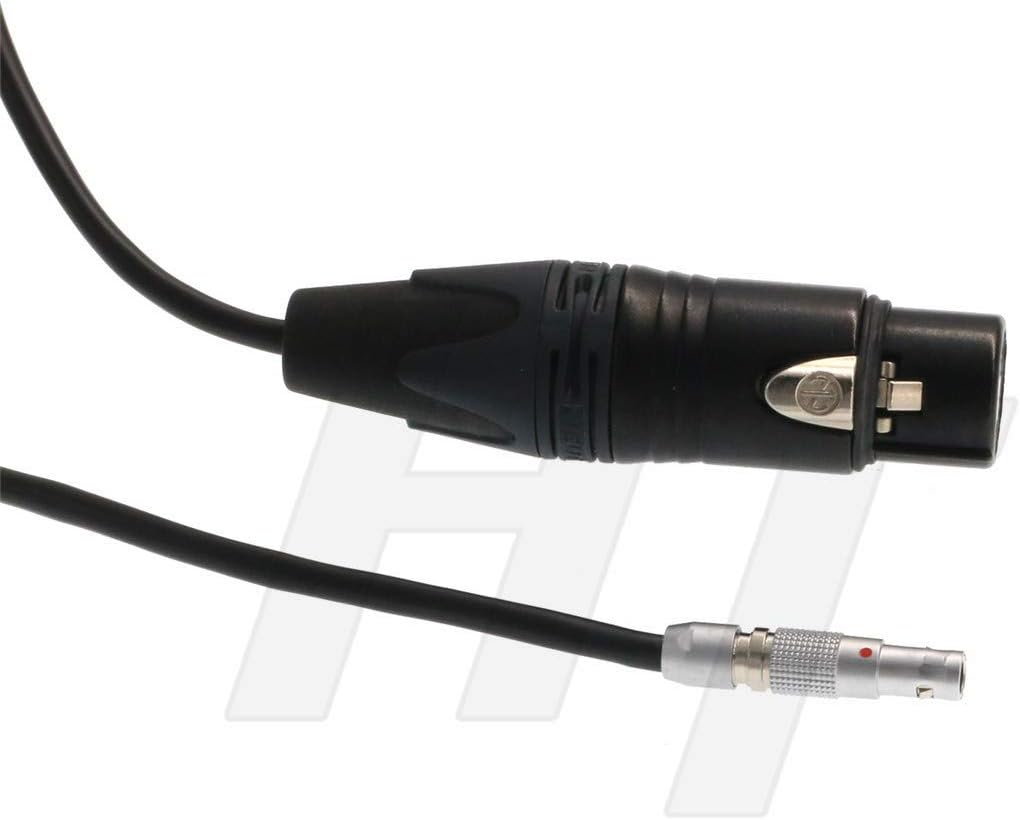 HangTon Microphone XLR 3 Pin Female to Right Angle 00B 5 Pin Audio Input Cable for ARRI Alexa Mini (xlr to 5pin) - Image 4