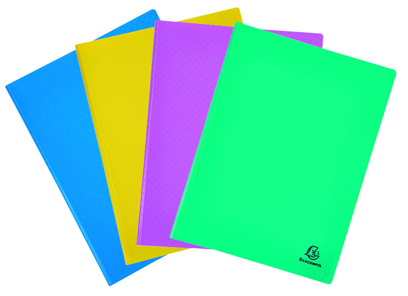 Exacompta - Ref 88290E - Forever Young Textured Bright PP Welded Display Books - 240 x 320mm in Size, Suitable for A4 Documents, 20 Pockets, 40 Viewing Pages