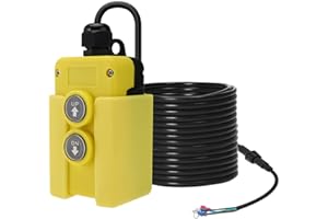 NORJIN 4 Wire Dump Trailer Remote Control Switch for Hydraulic Pump, 12V DC Double Acting Hydraulic Pump Power Supply Unit Remote Controller Truck Lift Gate Tipper Hoist