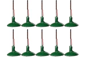 HO Scale LED Street Light Model Wall Lamp Posts, 10-Pack, 3V DC, Warm White, for Model Railroad Layouts