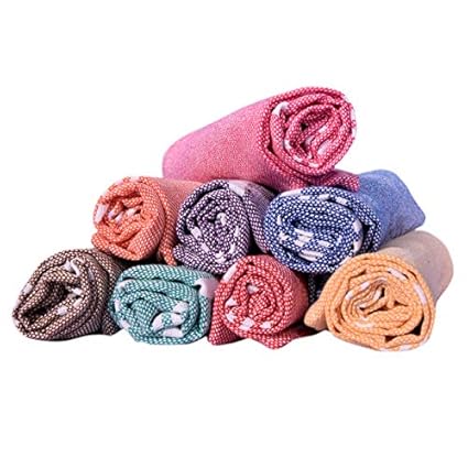 COMFORT WEAVE Cotton 8 Piece Hand Towel Set (Multicolor)