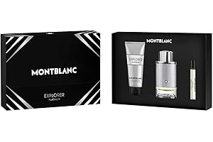 MONTBLANC MONTBLANC Explorer Platinum 3.3oz EDP Spray, 0.25oz EDP Spray, 3.3oz Shower Gel Men 3 Pc Gift Set