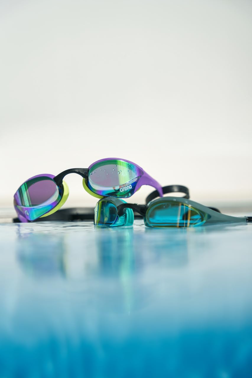 arena Unisex Cobra Ultra Swipe Racing Swim Goggles for Men & Women Anti-Fog Technology Dual Strap, Mirror/Non-Mirror Lens