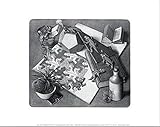 Reptiles Art Poster Print by M. C. Escher, 14x11