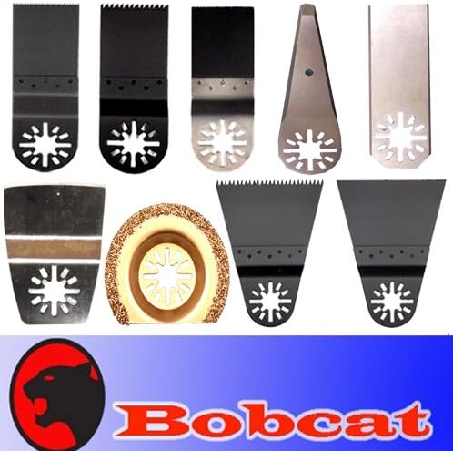 9 Set BIM Nail Eater / Wood Saw Oscillating Multi Tool Saw Blade for Fein Multimaster Bosch GOP 18V Multi-x Craftsman Blue Hawk Nextec Dremel Multi-max Ridgid Dremel MM20 FMM 250 Genesis Chicago Craftsman Proformax Makita Blades