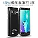 S6 Edge Plus Battery Case,Slim External Battery Case,4200mAh Portable Backup Battery Charger, Cover Case for Samsung Galaxy S6 Edge Plus,Rechargeable Power Bank Case(black)