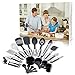 Classic 22 Piece Kitchen Utensils Set - Premium Stainless Steel, Silicone & Nylon Cooking Tools, Lightweight Non-stick Cookware Utensils & Serving Essential Accessories, Pot Mat & More