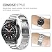 Fintie Bands Compatible with Samsung Galaxy Watch 3 45mm / Galaxy Watch 46mm / Gear S3 Frontier and Classic, 22mm Solid Stainless Steel Metal Bracelet Strap Replacement Wrist Band