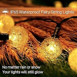 Solar String Lights, COOLAPA 80 Led 46 FT Warm