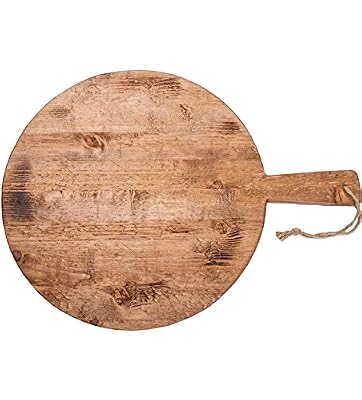 Rustic Wall Co. Reclaimed Wood Round Pizza Board, 15-Inch Diameter