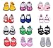 Ebuddy 3pc/Sets Ramdon Style Doll Shoes Accessory For 18 inch American Girl Doll