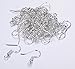 I-MART Silver Plated Ball & Coil Earring Hooks/Findings/Wires, Fish Hook Earrings/Hoops/Ear Wire for DIY Jewelry Making (Pack of 400 - Silver)