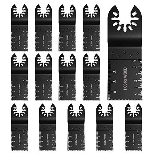 Oscillating Saw Blades 14 PC Wood Multitool Blades Oscillating Tool Blades Fit Dewalt Milwaukee Chicago Rockwell Ridgid Fein Bosch Multimaster Ryobi and More
