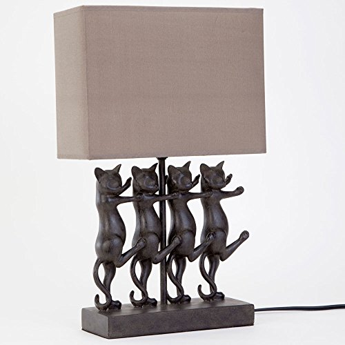 image for Bits and Pieces - Dancing Cat Lamp - Animal Shaped Table Lamp - Dancin