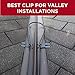 Grip Clip Roof Clips for Installing Heat Tape, Prevents Ice Dam Damage to Roof and Gutters, Simple Nail Free Cable Clips (25 Pack) (.325, Raw Aluminum)