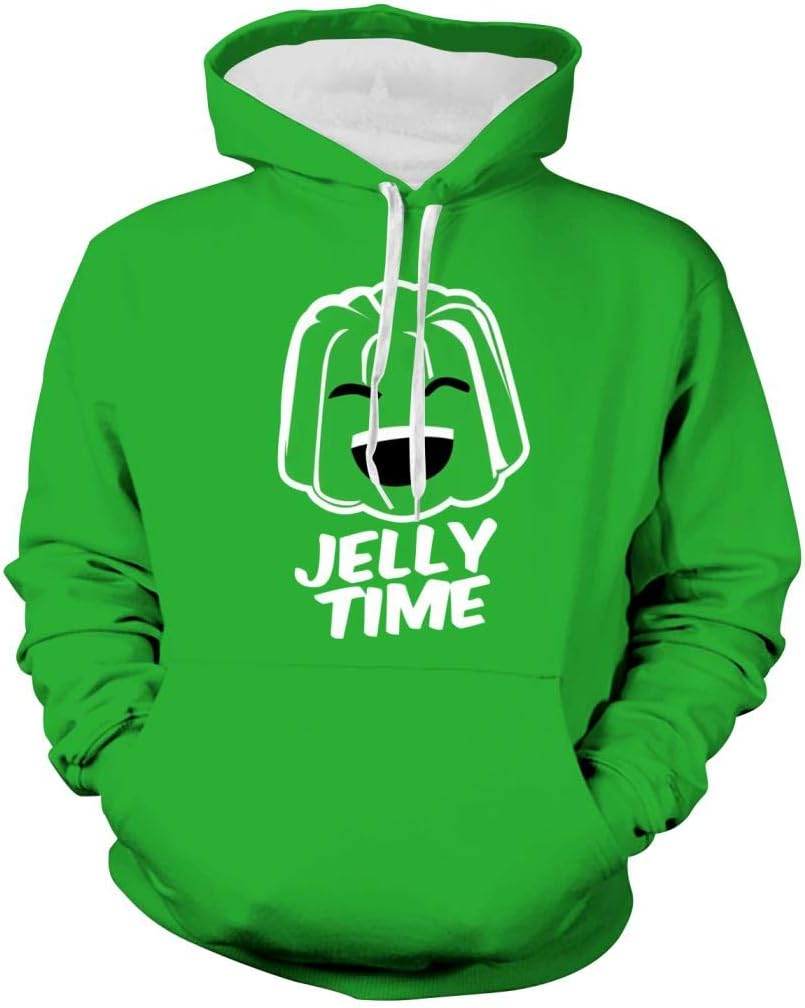 TSOSZMB Jelly-Merch 3D Sweatshirt Women Crewneck Long Sleeve Hoodies Fleece Warm Printed