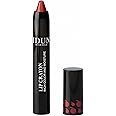 Idun Minerals - Lip Crayon - Vegan Formula - Intense Color Payoff - Full Coverage Finish - Lips Stay Moisturized And Soft - Long Lasting - Ideal For All Skin Types - Monica Plum Red - 0.09 Oz