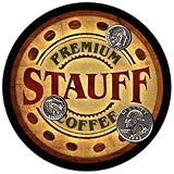Stauff Family Name Coffee Rubber Drink Coasters - 4