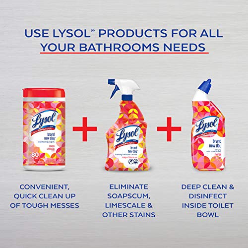 Lysol Bathroom Cleaner Spray, Mango & Hibiscus, 28 oz (Pack of 2