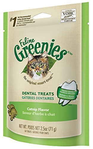 Greenies Feline 2.5oz Value 3pks. (Catnip)