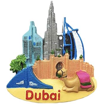 Dubai 3D Burj Khalifa Refrigerator Magnet Travel Sticker Souvenirs Home & Kitchen Decoration Fridge Magnet Collection from China