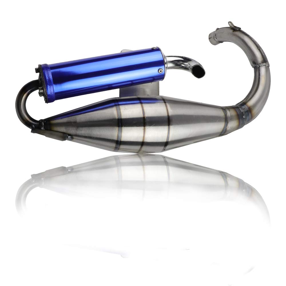 Flypig Exhaust W Expansion Chamber Exhaust System Muffler Pipe Dio Elite Sym 50 Dio Sa50 Sr50 Sk50 Sym Dd50 Arnada 50 Dio 50 Dd50 Jolie 50 Dio50 For Honda Af18 Af24 Af27 Af28 Af30