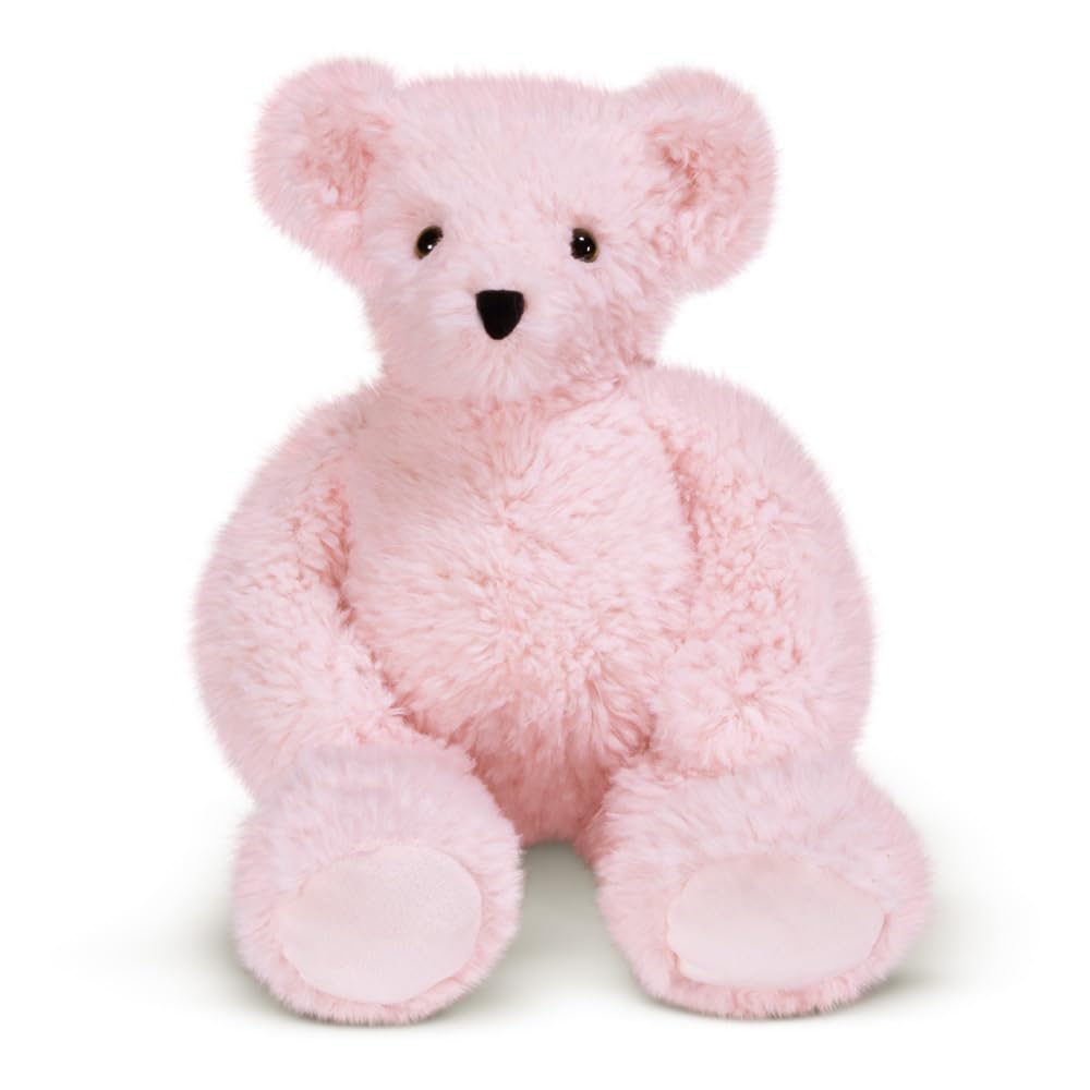 Vermont Teddy Bear Pink Teddy Bear Stuffed Animal | Soft Pink Easter Bear Plush | Designed in USA with 100 Percent Recycled Stuffing | Cuddly Gift with Bear Hospital Care Support