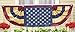 Collections Etc Patriotic 5 Ft Long American Flag Bunting, Vintage