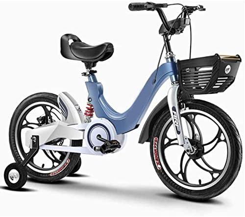 2 11歳の子供の自転車マグネシウム合金16分の14 18インチハイエンド敏感ブレーキアンチスキッドタイヤベビーバランスバイク ブルー 現品 18 Inch