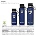 DB DEGBIT Water bottle, 24oz Double Wall Vacuum Insulated 18/8 Food-Grade Stainless Steel Leak Proof Sports Water Bottle, Comes With 1 of Cleaning Brush, Standard Mouth with BPA Free Loop-Top Cap