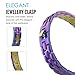 MoKo Fitbit Alta HR and Alta Band, Universal Stainless Steel Replacement Watch Bracelet Band Strap with Fold Over Clasp for Fitbit Alta / Fitbit Alta HR, Tracker NOT Included - COLORFUL