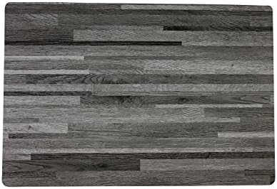 "HOTEL" WOOD TEXTURED P/MAT-CHARC