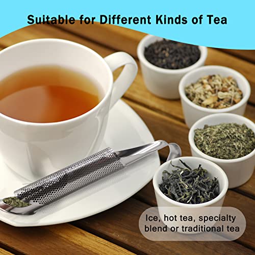 ILouxNei Tea infusers for Loose Tea, Tea Strainers for Loose Tea, 304 Stainless Steel Extra Fine Mesh Tea Diffuser, Long-Handle Tea Filter for Brew Tea, Coffee, Spices & Seasoning