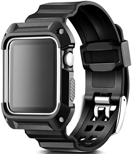 Apple Watch Band 42mm Case. Accessories for men and women. Sport Durable Protective Case save your Apple Watch. Apple watch band 42mm Black/White for Series 1/2/3