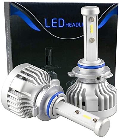 MARKCARS 9012 LED Halogen Headlight Bulb Car All-in-One Conversion Kit 6000K Seoul Chips 9000LM Cool White 76W Auto Headlamp 2 Year Warranty (2 Packs)
