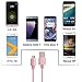 MCUK Type C Cable, 3 Pack 3ft 6ft 10ft Type C Cable Charging Cord Nylon Braided Data Sync Cable for New Macbook 12 inch, OnePlus 2, LG G5, Nexus 6P/5X, ChromeBook Pixel (3ft+6ft+10ft)Pink