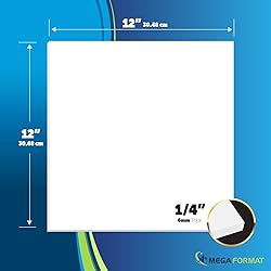 Mega Format Expanded PVC Plastic Sheets - 12" X