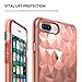 Ringke Air Prism Compatible with iPhone 8 Plus Case, 3D Artistic Jewels Design Slim Unique Diamond Stylish Pattern Soft Gel TPU Drop Protection Cover for iPhone 7 Plus - Rose Gold Crystal