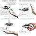 RC Flying Ball Toys, Latest Hand-Controlled Mini Drone Helicopter with Remote Controller, Infrared Interactive Induction UFO Flying Heli Ball Toys with 360° Rotating & LED Lights for Kids (Black)