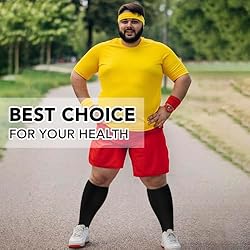 Refeel 3 Packs Plus Size Compression Socks Wide