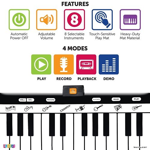 Play22-Keyboard-Playmat-71-24-Keys-Piano-Play-Mat-Piano-Mat-has-Record-Playback-Demo-Play-Adjustable-Vol-Best-Keyboard-Piano-Gift-for-Boys-Girls-Original