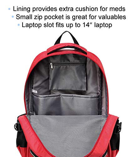 Camoredy Medical First Aid Bag Empty Emergency Treatment Backpack Large First Responder Trauma Bag Waterproof Multi-Pocket for Hiking Travel Field Trips Camping Daycare - Thumbnail 5