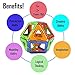 Soyee Magnetic Blocks STEM Educational Toys Magnet Building Block Tiles Gifts for 3 4 5 6 7 Year Old Boys and Girls