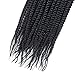 Senegalese Twist Crochet Hair 14 Inch 6 Packs Pre Looped Crochet Hair for Black Women Mini Havana Twist Crochet Braids (1B)