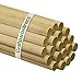 1 Inch x 48 Inch Wooden Dowel Rods - Unfinished Hardwood Dowels for Crafts & Woodworking - by Craftparts Direct - Bag of 5