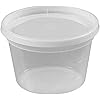 Deli Food Storage Containers with Lids, 16 Ounce, 24 Count