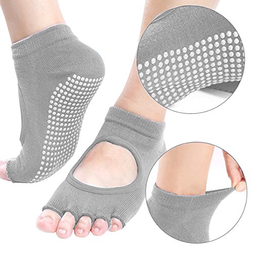 image for TIME4DEALS Yoga Blocks - 2 Pack with Yoga Socks and Strap Set, EVA Foa