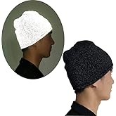 AMNQUERXUS Reflective Black Beanie for Women Men