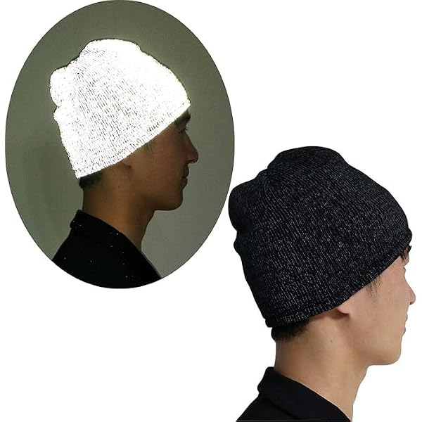 AMNQUERXUS Reflective Beanie Winter Hat High Visibility Warm Loop