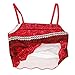 AmzBarley Moana Costume for Girls Two-Pieces Skrit Sets Fancy Party Dress Up Outfits Size 10 Red